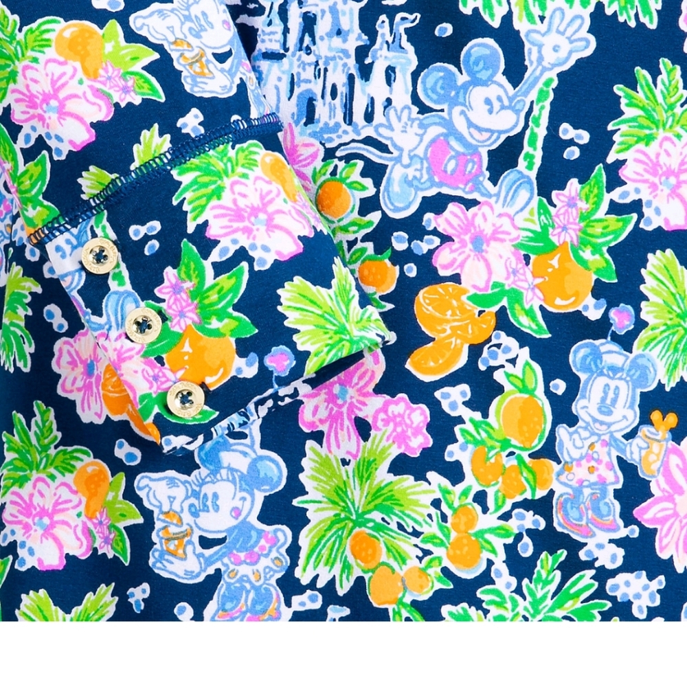 Lilly Pulitzer x Disney Mickey Minnie Mouse Sophie Dress Aegean Blue Size Large